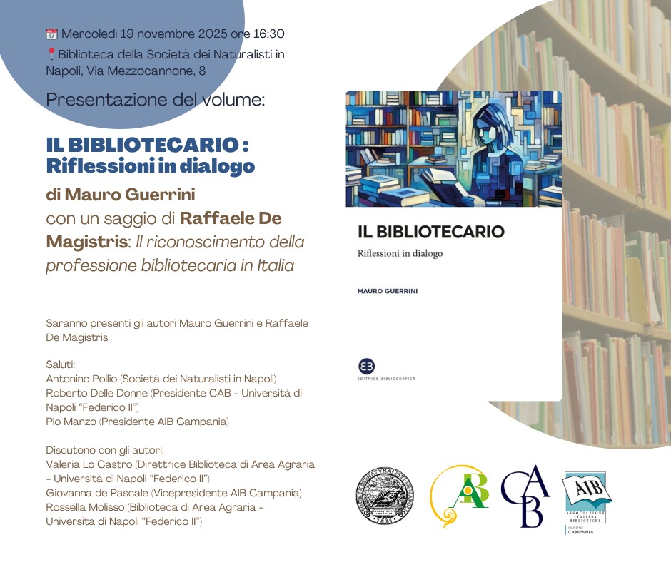 Presentazione del volume di Mauro Guerrini Il bibliotecario. Riflessioni in Dialogo